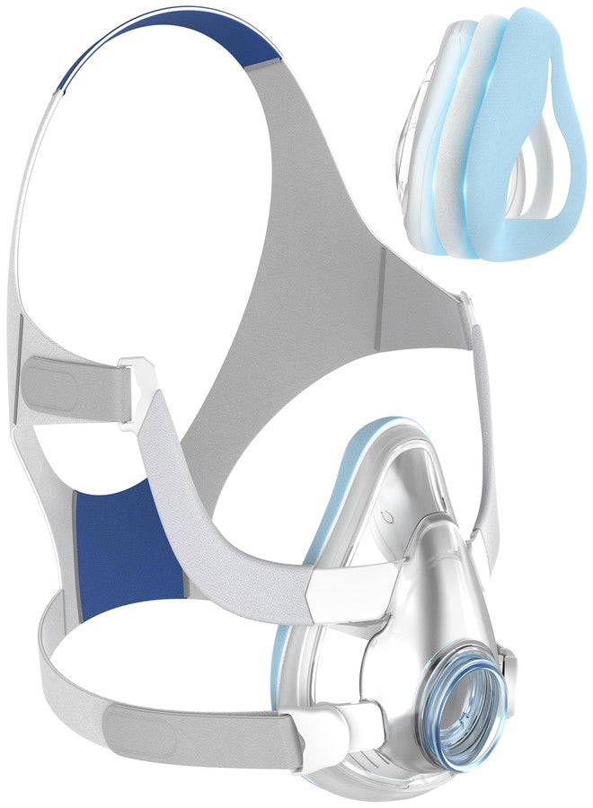 MEDICOLOR Improved Frame Set for Airfit F20, Includes Full Face Cushion Medium, Head Strap, Frame & Clips, 2 PCS CPAP Strap Covers, Enhanced Comfort CPAP Supplies by MEDICOLOR (M) - Image 1